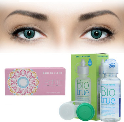 

Bausch & Lomb Lacelle Circle Blue With Kit By Lens4eye Monthly Contact Lens(-1.25, Blue, Pack of 2)