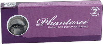 

ColourVUE Phantasee By VisionsIndia Monthly(BrilliantBlack-0.00, Colored Contact Lenses, Pack of 2)