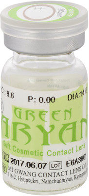 

Aryan 3 Tone Green Yearly(-10, Colored Contact Lenses, Pack of 2)