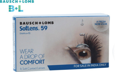 

Bausch & Lomb Soflens 59 with Lens Case By Visions India Monthly(-1.25, Contact Lenses, Pack of 6)