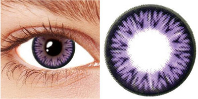 

Netra Color Contact Lens Violet Monthly Contact Lens(Zero Power, Violet, Pack of 2)