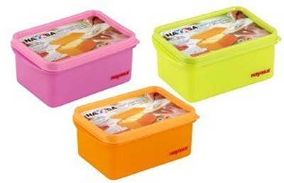 

Nayasa - 700 ml Plastic Grocery Container(Pack of 3, Multicolor)