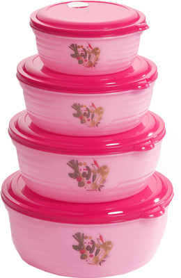 11% OFF on MasterCook Crystal Round - 2300 ml, 600 ml, 1600 ml, 1100 ml Plastic Food Storage(Pack of 4, Pink) 11% OFF on MasterCook Crystal Round - 2300 ml, 600 ml, 1600 ml, 1100 ml Plastic Food Storage(Pack of 4, Pink)