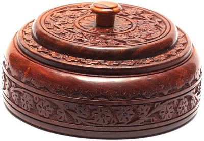 

Craftatoz - 800 ml Wood Spice Container(Brown)