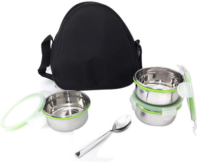 

bartan hub - 250 ml Steel Grocery Container(Silver)