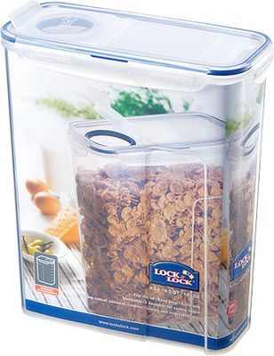 LOCK & LOCK Cereal/Pasta Container - 4300 ml Plastic Grocery Container(Clear, Blue) LOCK & LOCK Cereal/Pasta Container - 4300 ml Plastic Grocery Container(Clear, Blue)