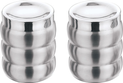 35% OFF on Aagam 3 Ribbed - 700 ml Steel Fridge Container(Pack of 2, Steel) 35% OFF on Aagam 3 Ribbed - 700 ml Steel Fridge Container(Pack of 2, Steel)