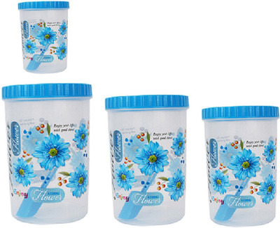 

Stylobby - 1000 ml, 1200 ml, 1200 ml, 500 ml Polypropylene Grocery Container(Pack of 4, Blue)