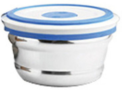

JVL Rectangular Designer - 1200 ml Plastic, Steel Food Storage(Blue, Silver)