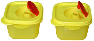 

Tupperware - 275 ml Plastic Grocery Container(Pack of 2, Yellow)