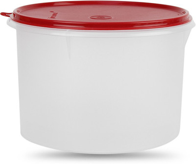 TUPPERWARE Super Storer M - 3000 ml Plastic Grocery Container(Clear, Red)