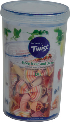 

Lock & Lock Twist - 1.9 L Plastic Food Storage(Clear)
