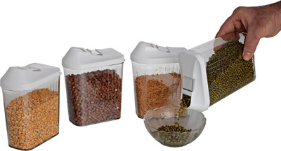 

Disha Marketing Easy Flow Container 750 ml (Pack of 4) - 750 ml PP (Polypropylene) Grocery Container(Pack of 4, White)