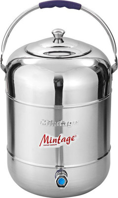 Mintage WATER POT STAINLESS STEEL 10 ltrs - 10 L Steel Utility Container(Silver) Mintage WATER POT STAINLESS STEEL 10 ltrs - 10 L Steel Utility Container(Silver)
