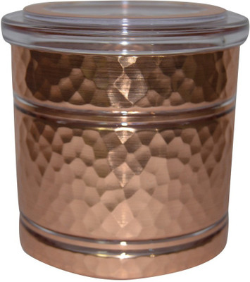 

EVA Evergreen Assets Hammered - 500 ml Plastic Grocery Container(Brown)