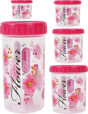 

Stylobby - 2000 ml, 1500 ml, 1100 ml, 500 ml, 250 ml Polypropylene Grocery Container(Pack of 5, Red)