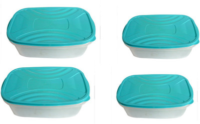 

velgo - 1680 ml Plastic Grocery Container(Pack of 4, Blue)