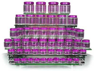 

Princeware - 1650 ml, 1000 ml, 550 ml, 350 ml, 130 ml, 60 ml PP (Polypropylene) Grocery Container(Pack of 50, Purple)