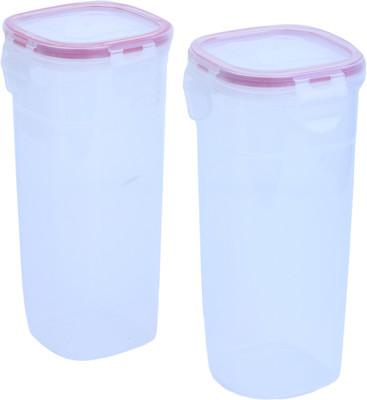 

Homeish Lock & Seal Tumbler Set of 2 (600ml,600ml) - 600600 ml Polypropylene Grocery Container(Pack of 2, Red)