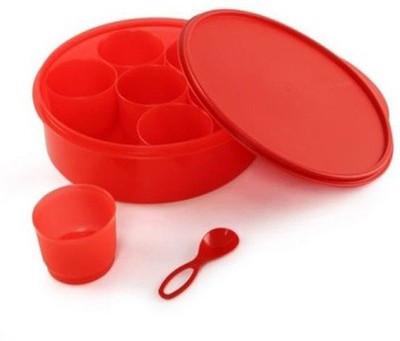 

Tupperware - 2000 ml Plastic Grocery Container(Red)