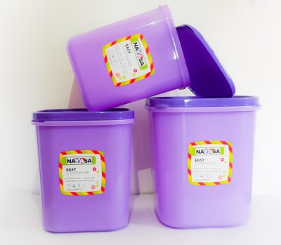 

Nayasa - 6000 ml, 8000 ml, 11000 ml Polypropylene Grocery Container(Pack of 3, Purple)