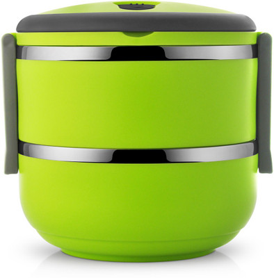 

Home Creations - 500 ml Plastic, Steel Grocery Container(Green)