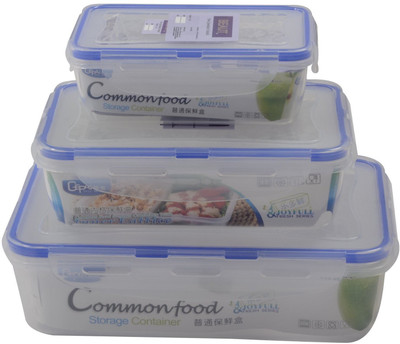 

Beaut - 400 ml, 900 ml, 1700 ml Plastic Grocery Container(Pack of 3, White)