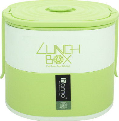 

Home Belle 2 layer microwave safe lunch box - 1 L Plastic Grocery Container(Green)