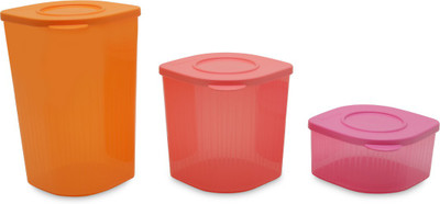 

Tupperware - 1.5 L Plastic Grocery Container(Pack of 3, Multicolor)