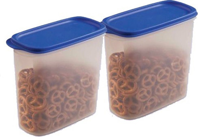 

Tupperware - 1700 ml Plastic Grocery Container(Pack of 2, Blue, White)