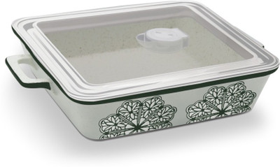 

Treo Platz Dish - 1100 ml Ceramic Grocery Container(Green)