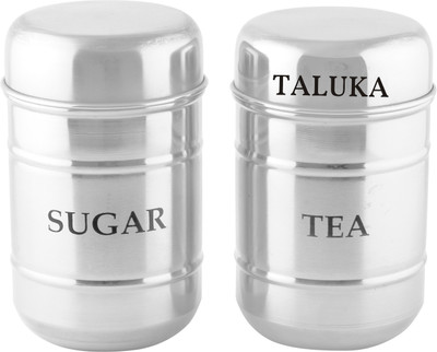 

TALUKA - 1000 ml Steel Tea Coffee & Sugar Container(Pack of 2, Silver)