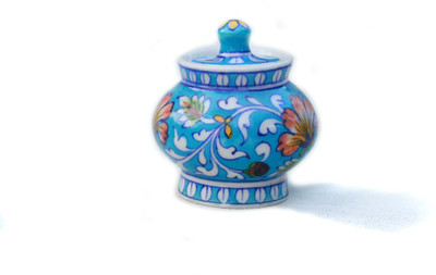 

Blue Decor - 150 ml Ceramic Tea Coffee & Sugar Container(Multicolor)