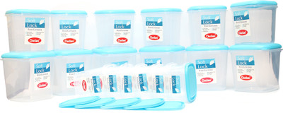 

Chetan SoftLock_Multi_18 - 3000 ml Plastic Grocery Container(Pack of 18, Clear)
