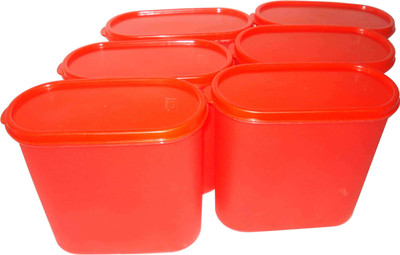 

Tallboy - 10800 ml Plastic Grocery Container(Pack of 6, Red)