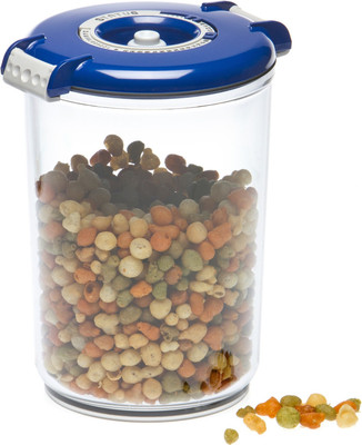 

Rodak Vacuum Container 1.5 L round blue - 1500 ml Plastic Grocery Container(Blue)