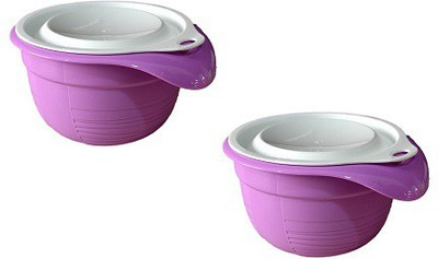 

Tupperware - 650 ml Plastic Grocery Container(Pack of 2, Violet)
