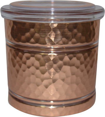 

EVA Evergreen Assets Hammered - 500 ml Plastic Grocery Container(Brown)