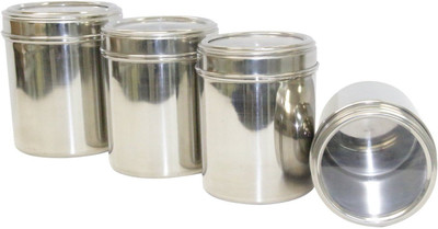 34% OFF on Dynore Kitchen Storage With See Through Lid - 1250 ml, 1500 ml, 2750 ml, 2000 ml Steel Grocery Container(Pack of 4, Silver) 34% OFF on Dynore Kitchen Storage With See Through Lid - 1250 ml, 1500 ml, 2750 ml, 2000 ml Steel Grocery Container(Pack of 4, Silver)