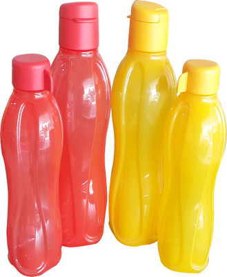 Tupperware - 750 ml, 500 ml Plastic Grocery Container(Pack of 4, Red, Yellow)