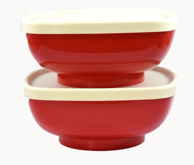 

Tupperware - 300 ml Plastic Grocery Container(Pack of 2, Red)