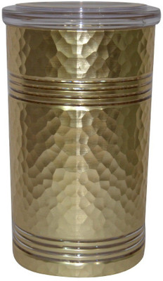 

EVA Evergreen Assets Hammered - 500 ml Plastic Grocery Container(Brown)