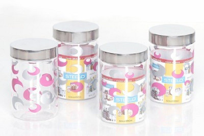 

Steelo 500 ml x 4 Pieces PET - Selo - 500 ml Plastic Food Storage(Pack of 4, Clear)
