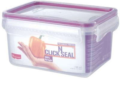 Princeware - 730 ml Plastic Grocery Container(Pink, White) Princeware - 730 ml Plastic Grocery Container(Pink, White)