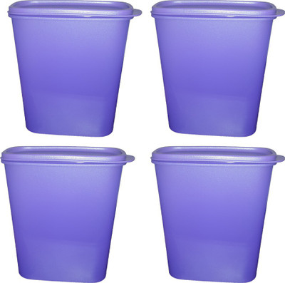 

Tupperware - 2300 ml Plastic Grocery Container(Pack of 4, Purple)