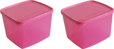 

Tupperware - 700 ml Plastic Grocery Container(Pack of 2, Pink)