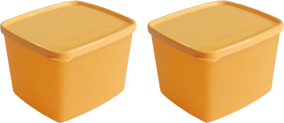 

Tupperware - 700 ml Plastic Grocery Container(Pack of 2, Orange)