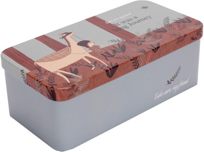 

Enwraps Journey Donkey 50 - 725 ml Steel Grocery Container(Brown)
