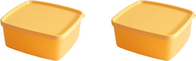 

Tupperware - 450 ml Plastic Grocery Container(Pack of 2, Orange)