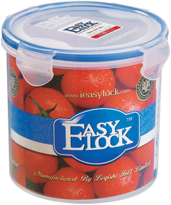 

Easy Lock Stackable 100% Airtight & Leakproof, Reusable, BPA Free, FDA Approved - 1250 ml PP (Polypropylene) Grocery Container(Clear, Blue), Blue;clear
